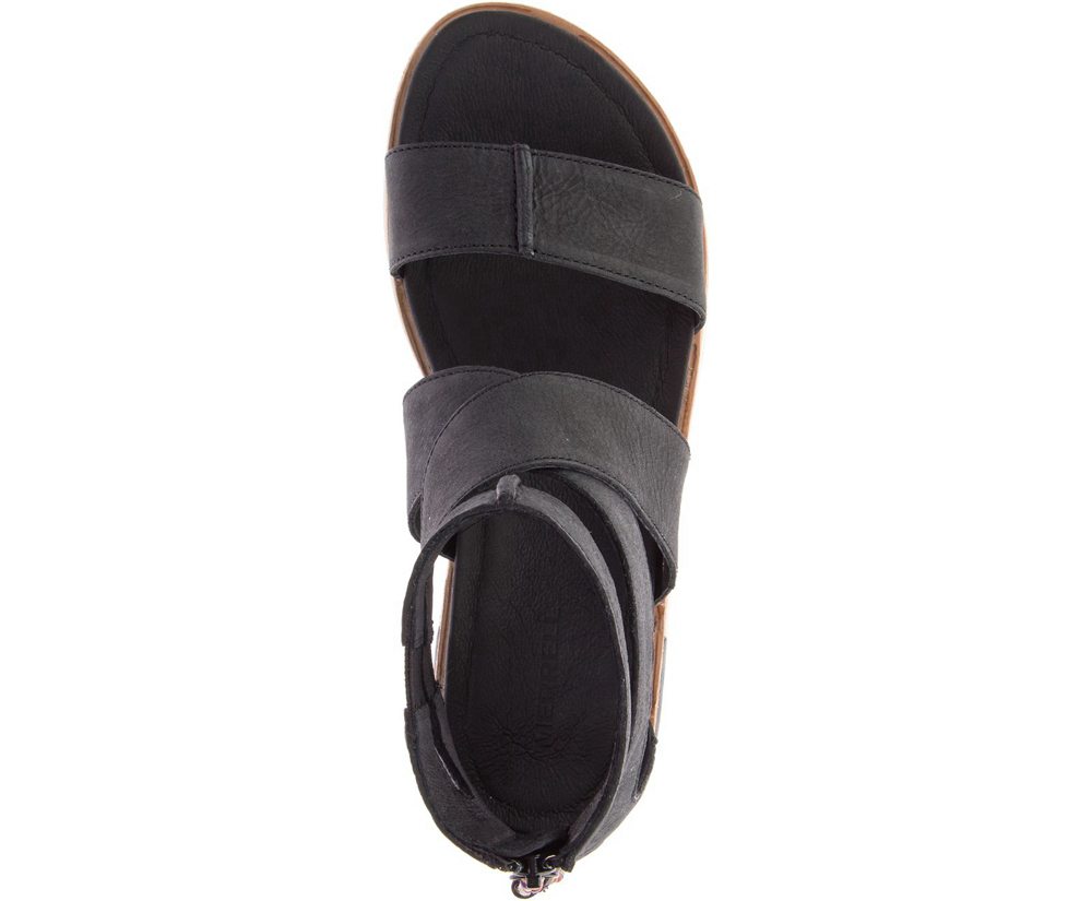 Sandalias Mujer - Merrell Roam Mid Cross - Negras - GYMT-83729